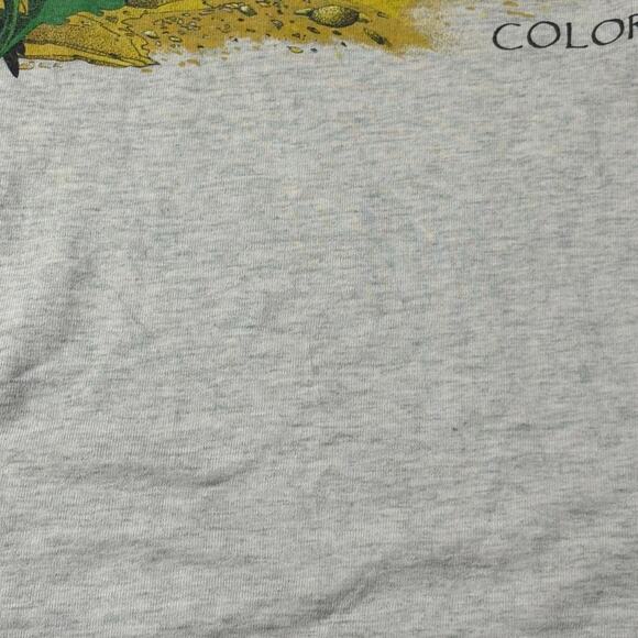 Vintage 90s Colorado Nature Hummingbird Waterfall Graphic TShirt Mens Size Large - Picture 8 of 9